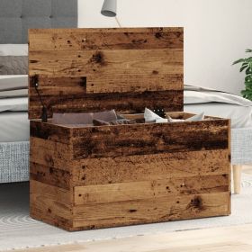 Storage Chest Old Wood 33.1x16.5x18.1" Engineered Wood